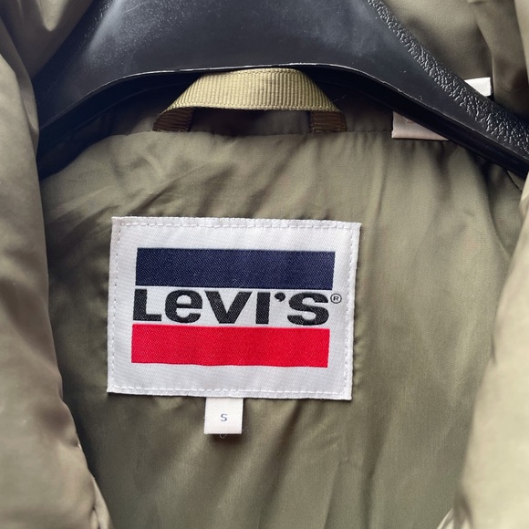 Levis diamond quilt women small down puffer coat - Picture 11 of 15